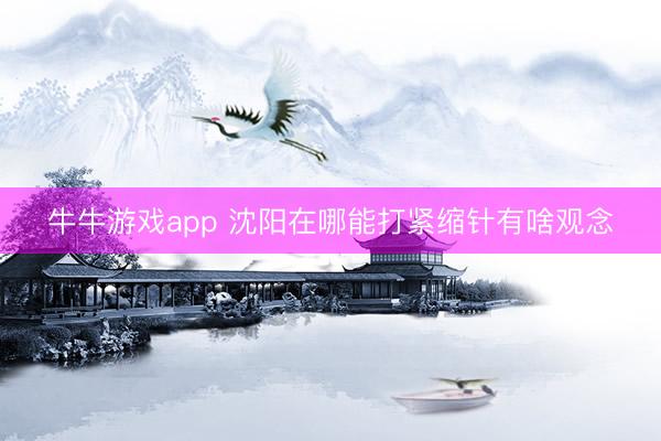牛牛游戏app 沈阳在哪能打紧缩针有啥观念