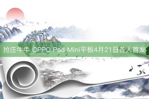 抢庄牛牛 OPPO Pad Mini平板4月21日各人首发