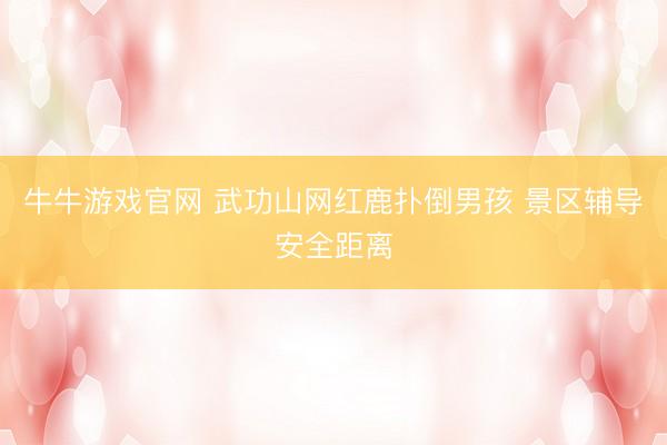 牛牛游戏官网 武功山网红鹿扑倒男孩 景区辅导安全距离